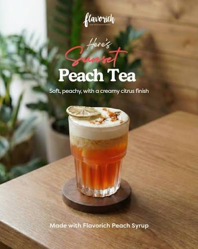 Peach Tea Menu